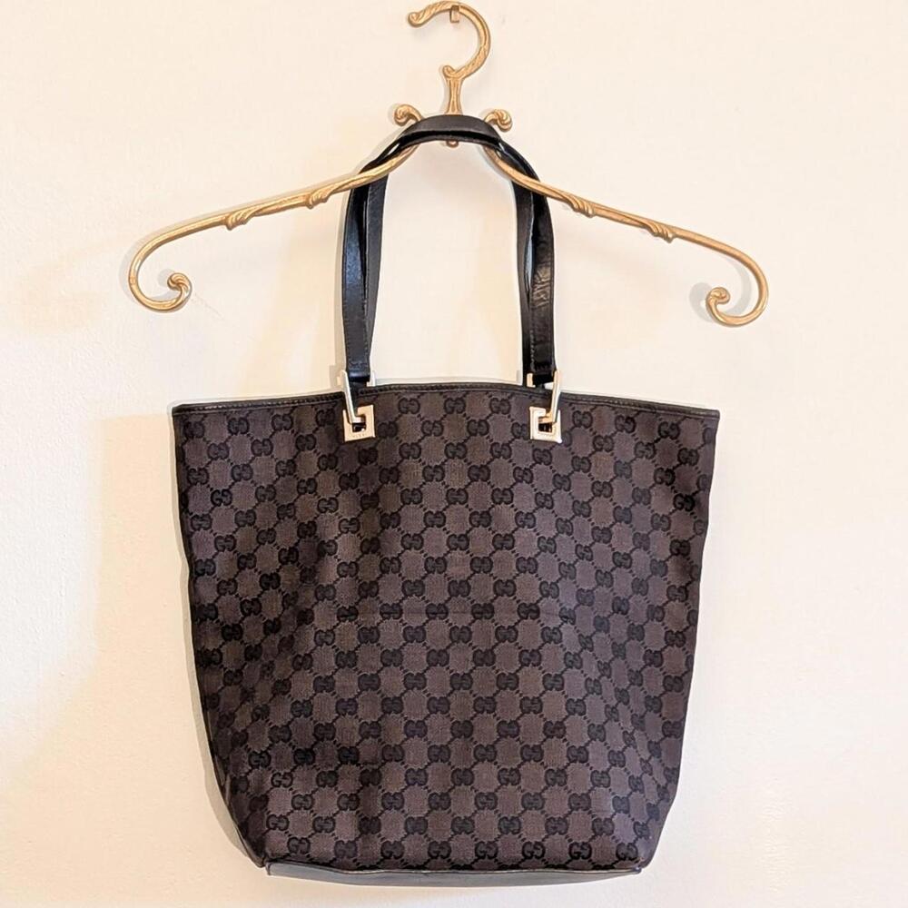 Gucci Black and Brown Tote Bag - Picture 5 of 7